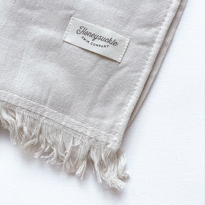Hooded Beach Towel - Oat