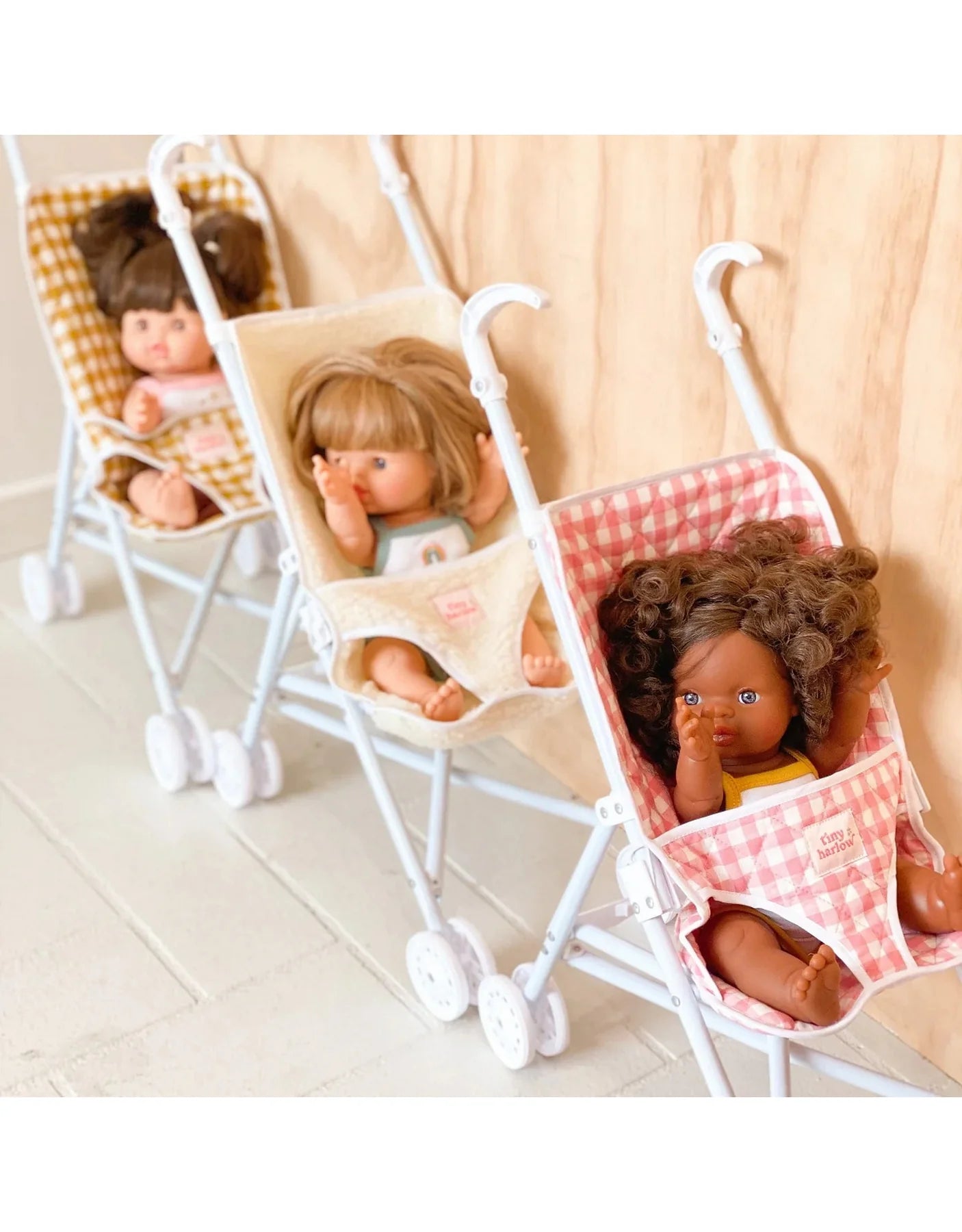 Folding Dolls Stroller- Denim