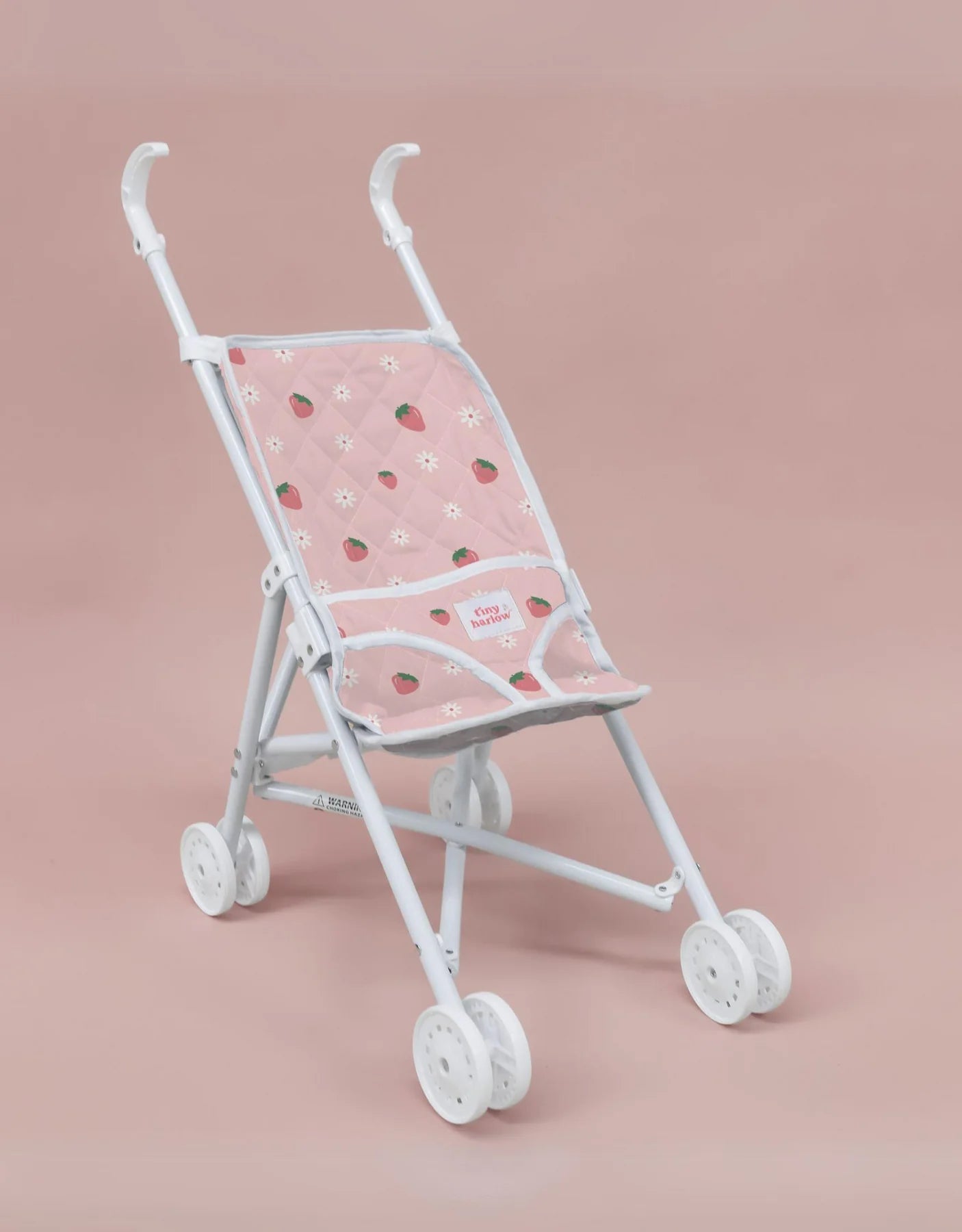 Folding Dolls Stroller- Pink Strawberry