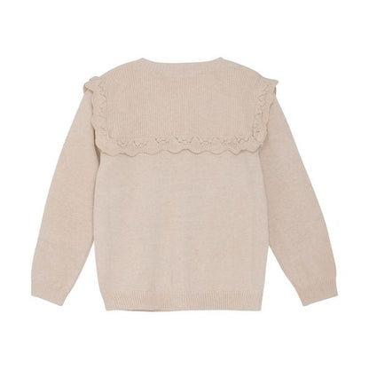 Cream Ruffle Cardigan