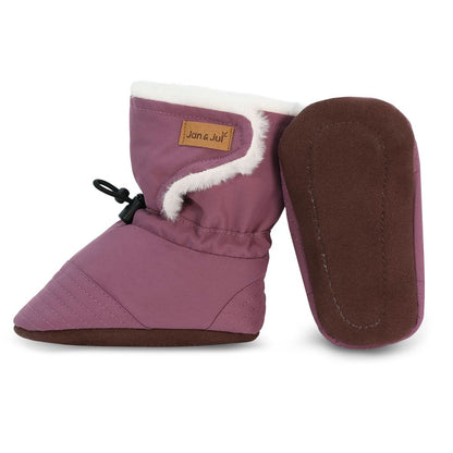 Dark Plum - Baby Stay-Put Winter Booties