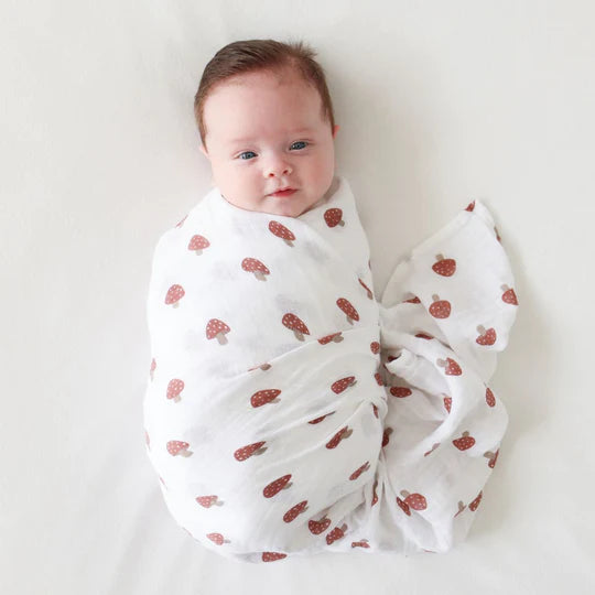 Mushroom - Muslin Swaddle