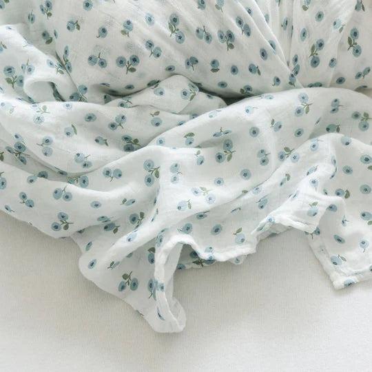 Blueberries - Muslin Swaddle