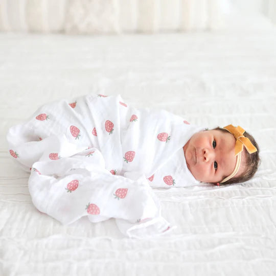 Strawberries - Muslin Swaddle