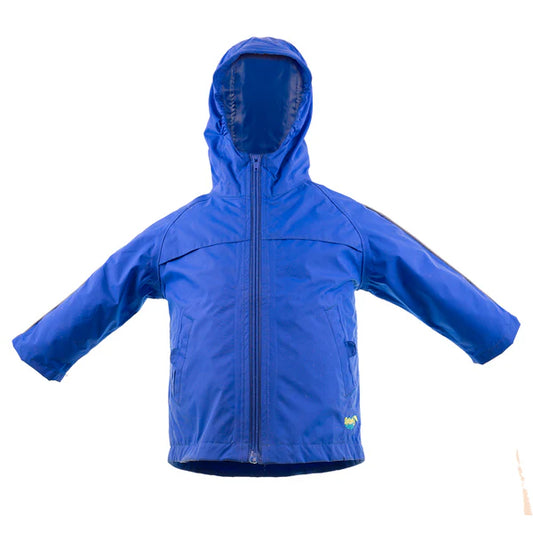 Royal Blue Nylon Rain Coat