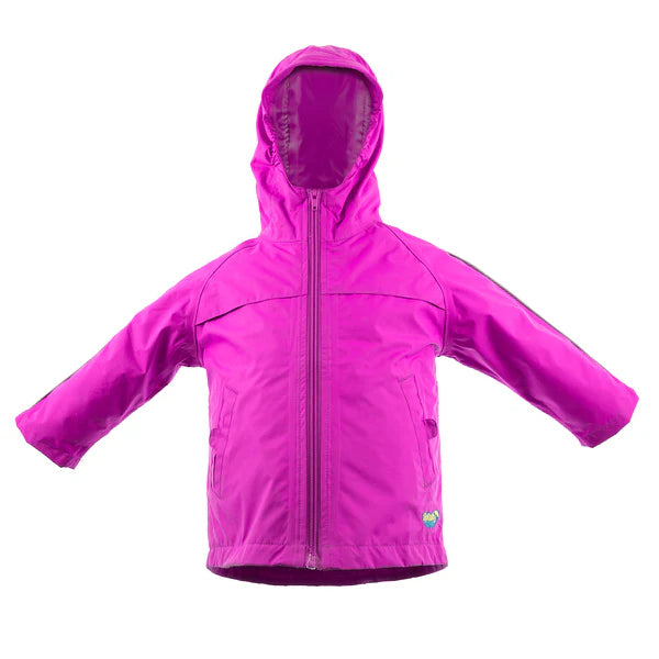 Hot Pink Nylon Rain Coat