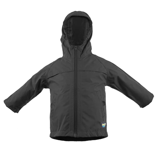 Black Nylon Rain Coat