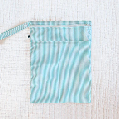 Wet Bag - Faux Seersucker Mint