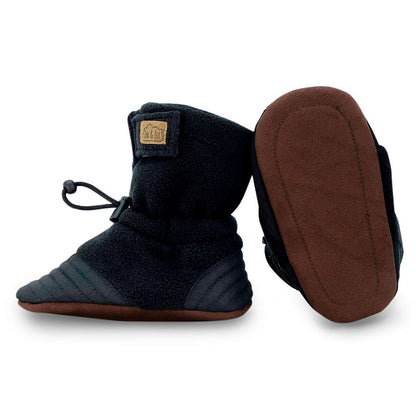 Black - Baby Stay-Put Cozy Booties |