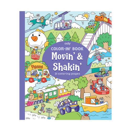 Color-in' Book Coloring Book - Movin' & Shakin'