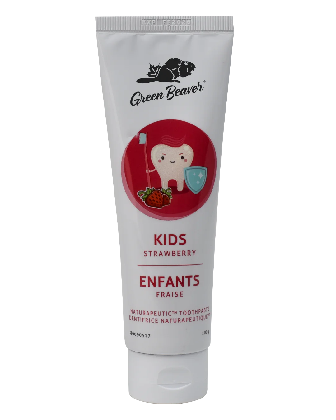 Strawberry Fluoride-Free Toothpaste for Kids