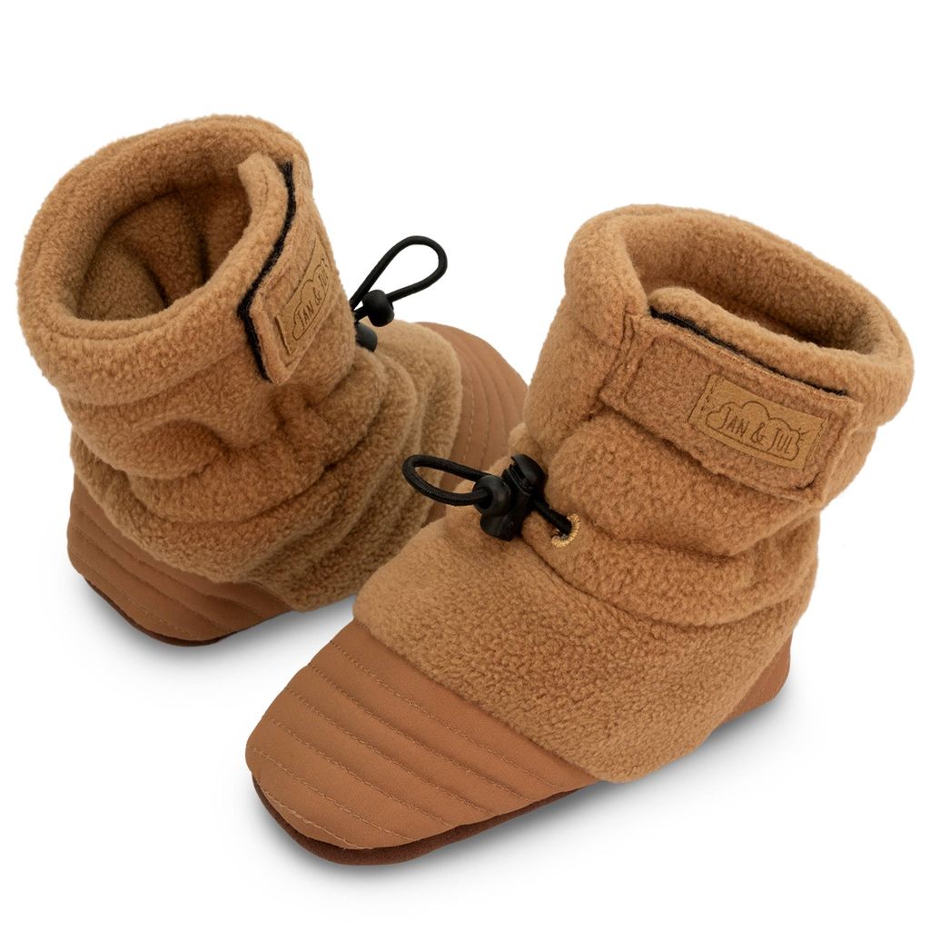 Brown Bear - Baby Stay-Put Cozy Booties
