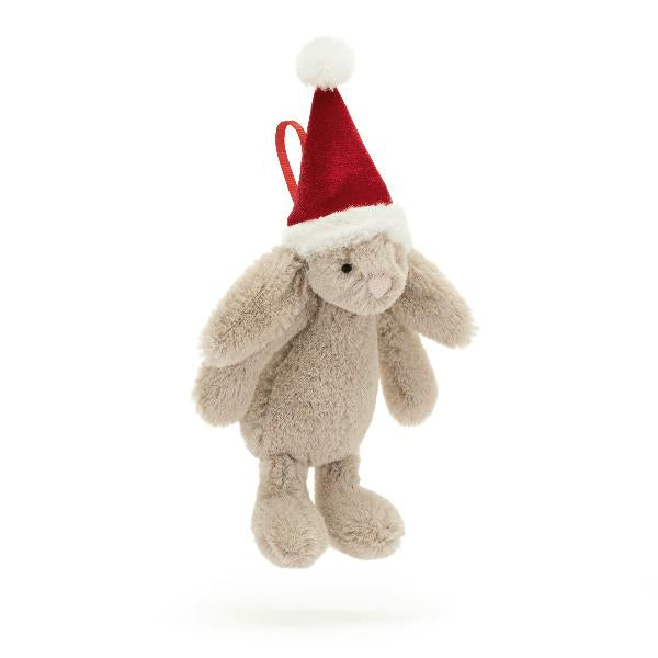 Bashful Christmas Bunny Ornament