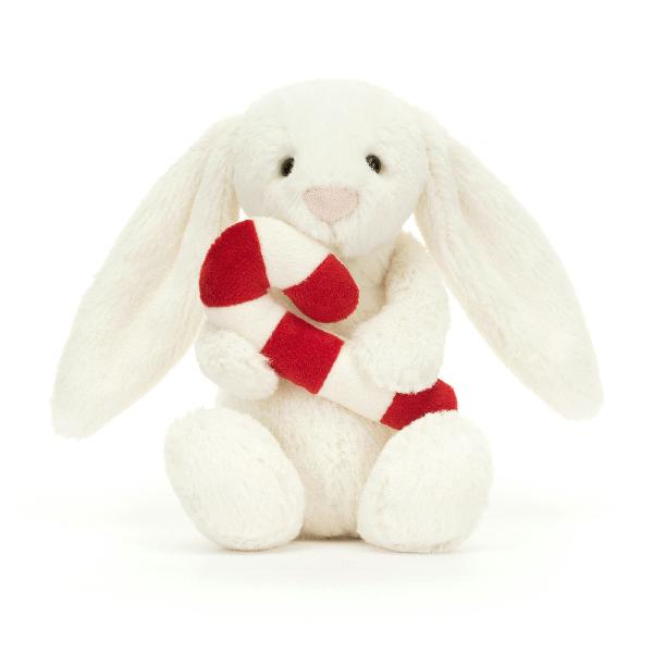 Bashful Bunny with Candy Cane