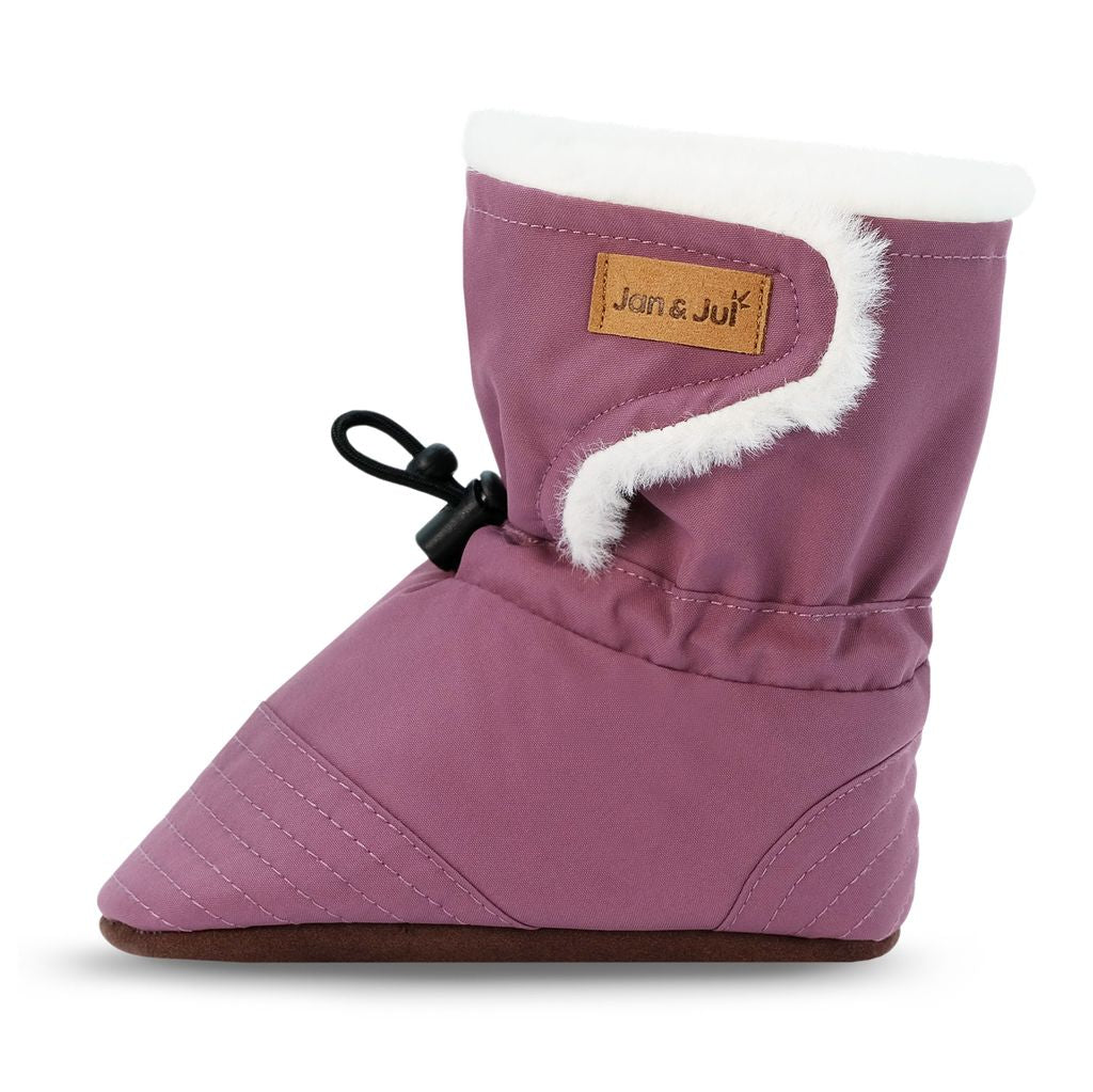 Dark Plum - Baby Stay-Put Winter Booties