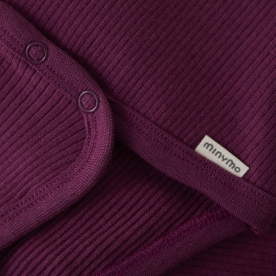 Baby Plum Ribbed Bodysuit