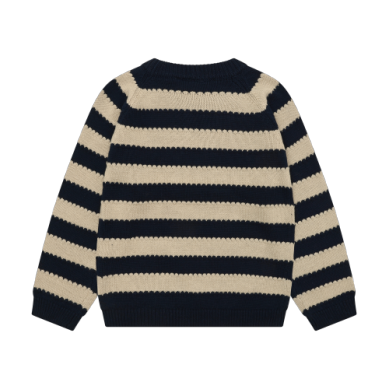 Kids Navy & Cream Knitted Sweater