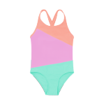 Colour Block One Piece Bathing Suit