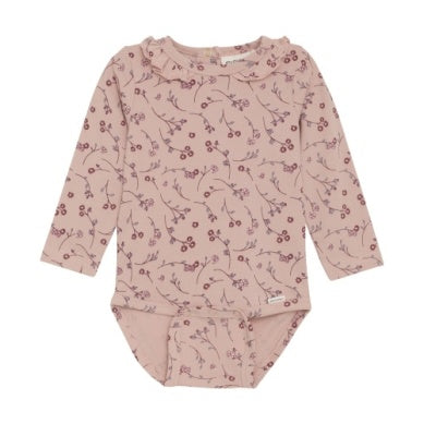 Baby Dusty Pink Floral Bodysuit