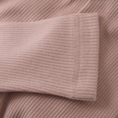 Baby Dusty Rose Ribbed Leggings