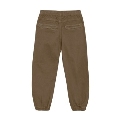 Dark Caramel Twill Jogger Pant