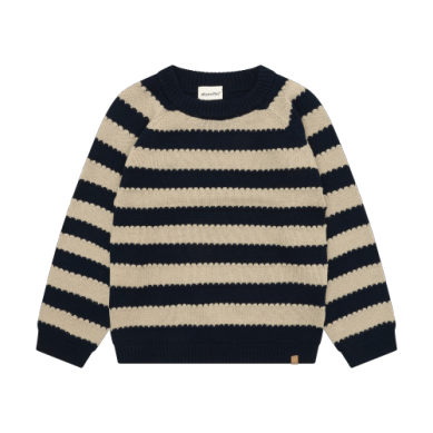 Kids Navy & Cream Knitted Sweater