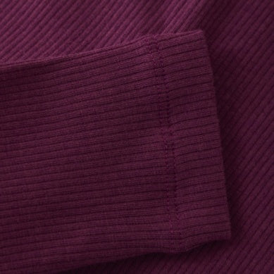 Baby Plum Ribbed Leggings