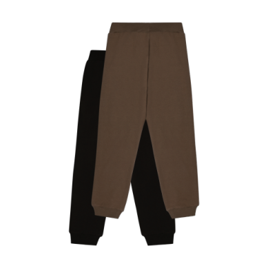Kids 2 Pack Joggers -Navy & Brown-