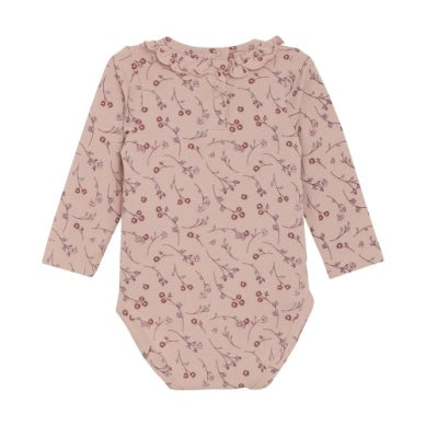 Baby Dusty Pink Floral Bodysuit