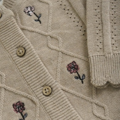 Baby Knitted Floral Cardigan