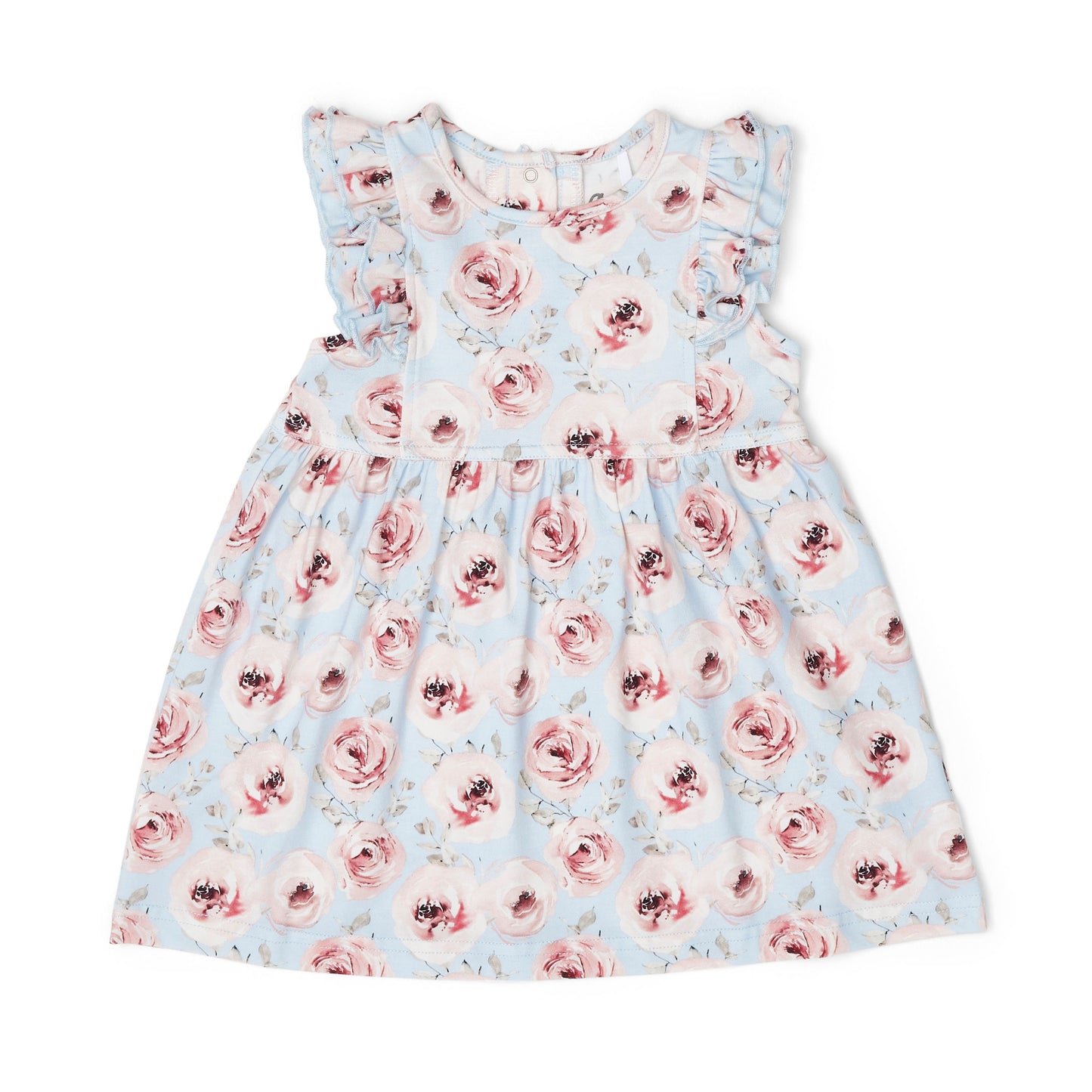 Kids Peonies/Blue Dress