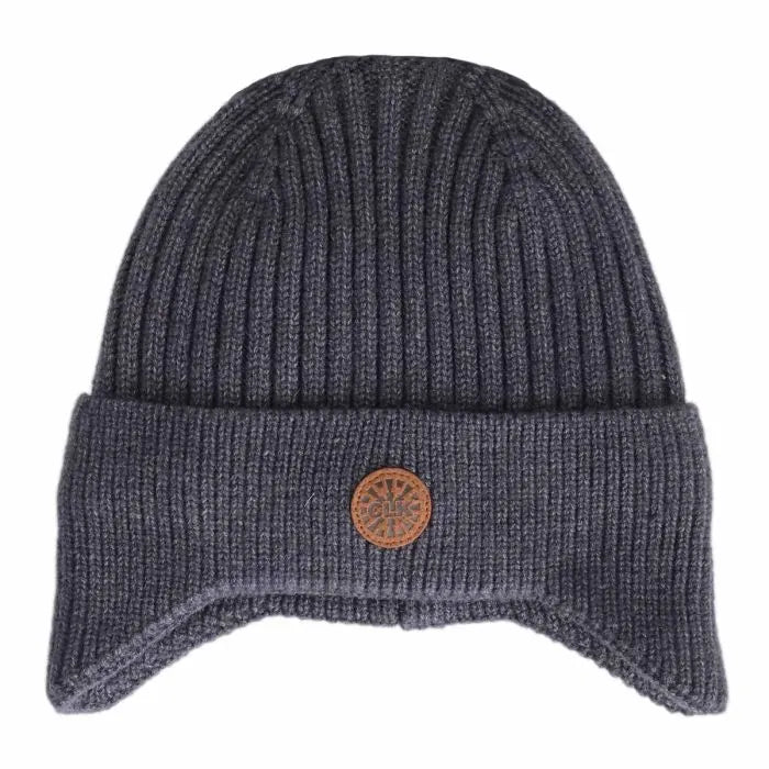 Grey Knit Windproof Hat