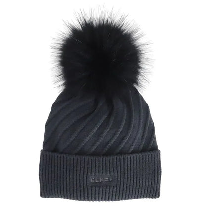 Soft Touch Knit Hat - Black Ink