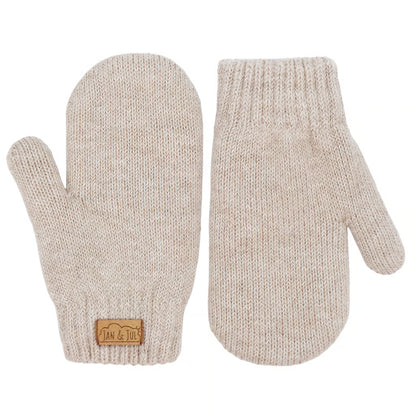 Cozy Knit Mittens | Wheat Feild