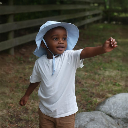 Cotton Floppy Hat- Light Blue