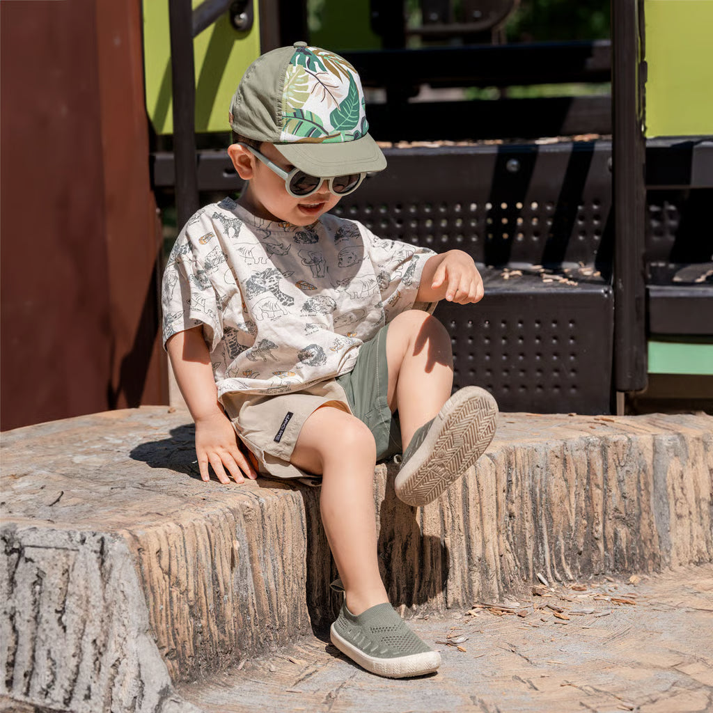 Kids Breeze Slip On Shoes | Army Green