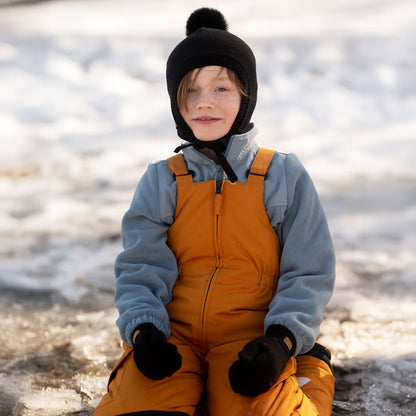 Jet Black |  Pom-Pom Knit Hats