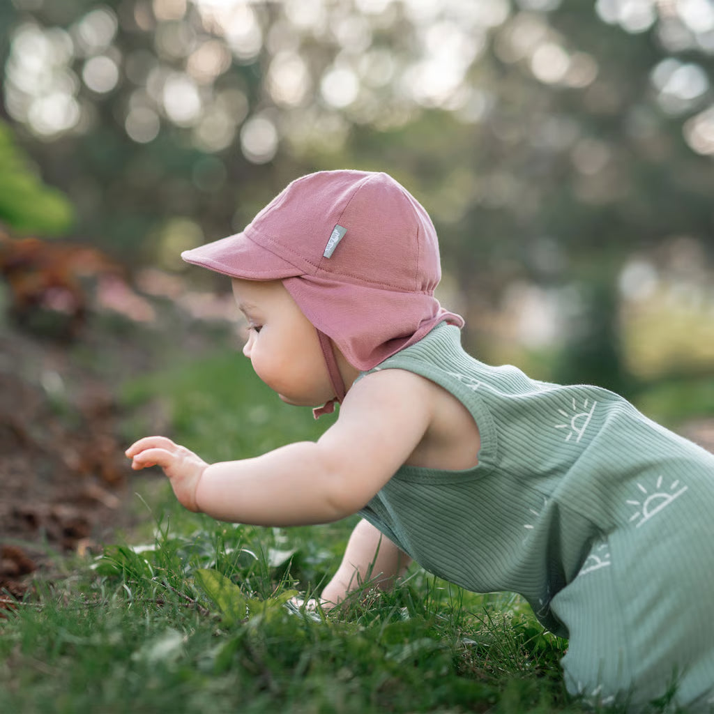 Dust Rose Sun Soft Baby Caps