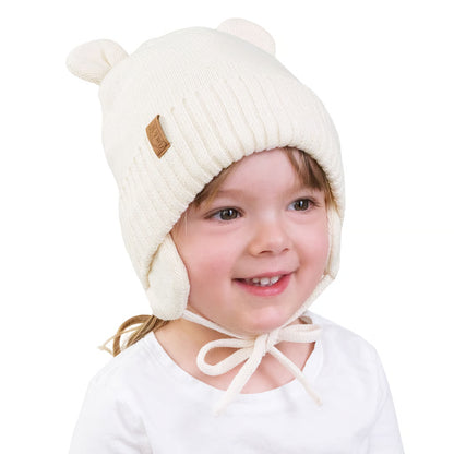 Vanilla Cream | Bear Knit Hats