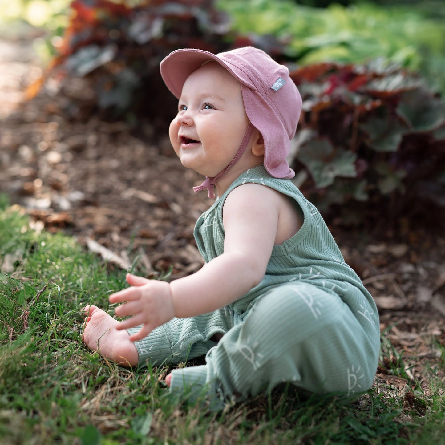 Dust Rose Sun Soft Baby Caps
