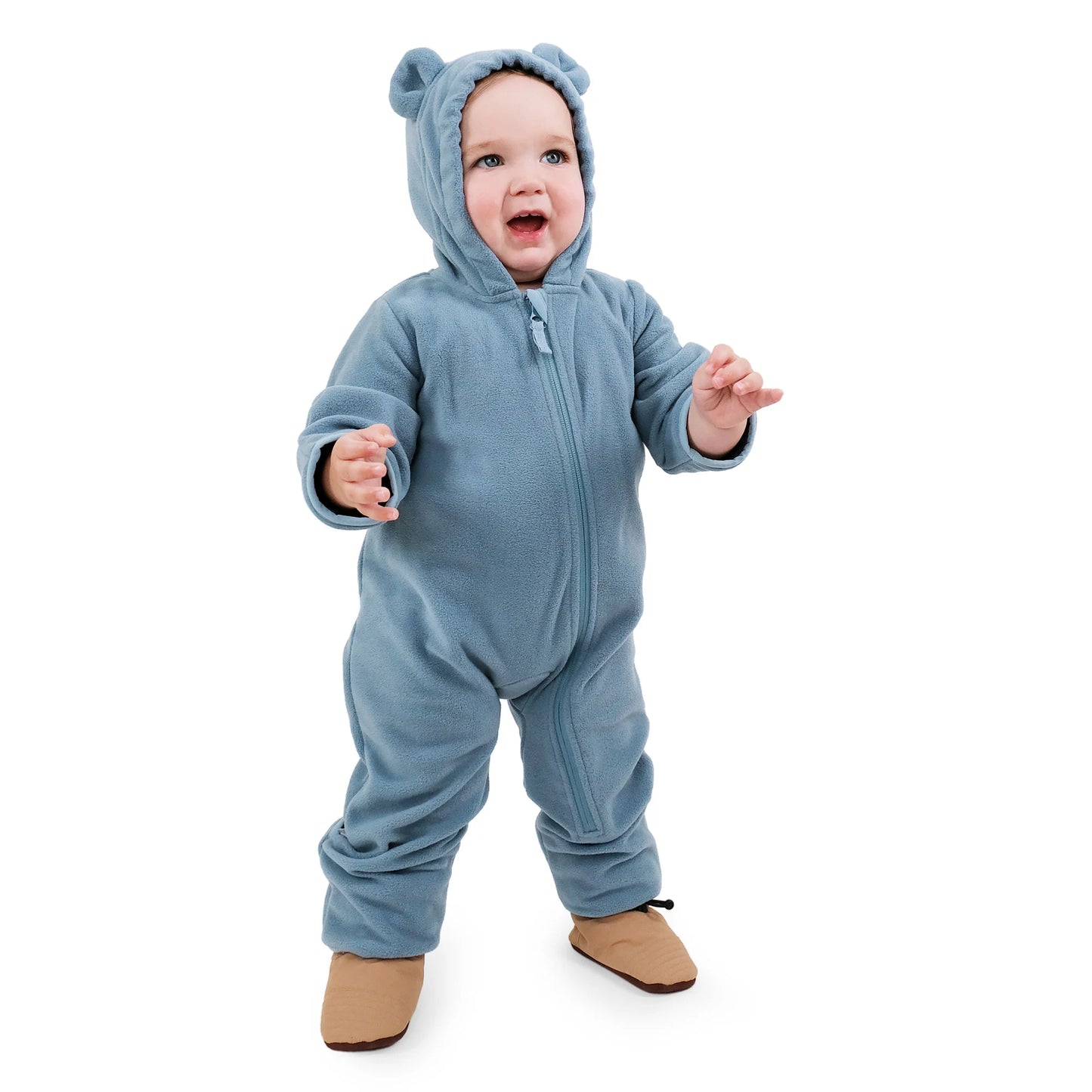 Stormy Blue - Baby Fleece Bunting Suit