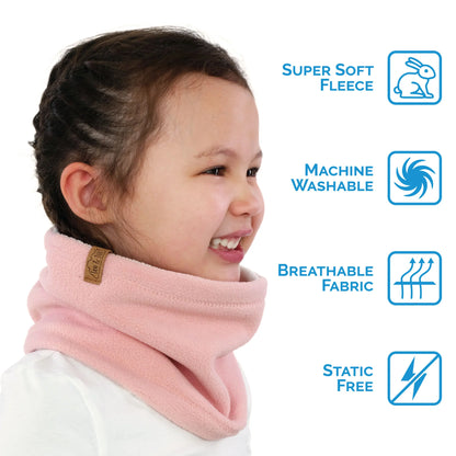 Kids Fleece Neck Warmer | Dusty Pink