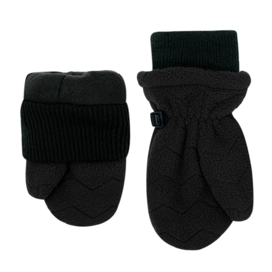 Kids Fleece Mittens | Black