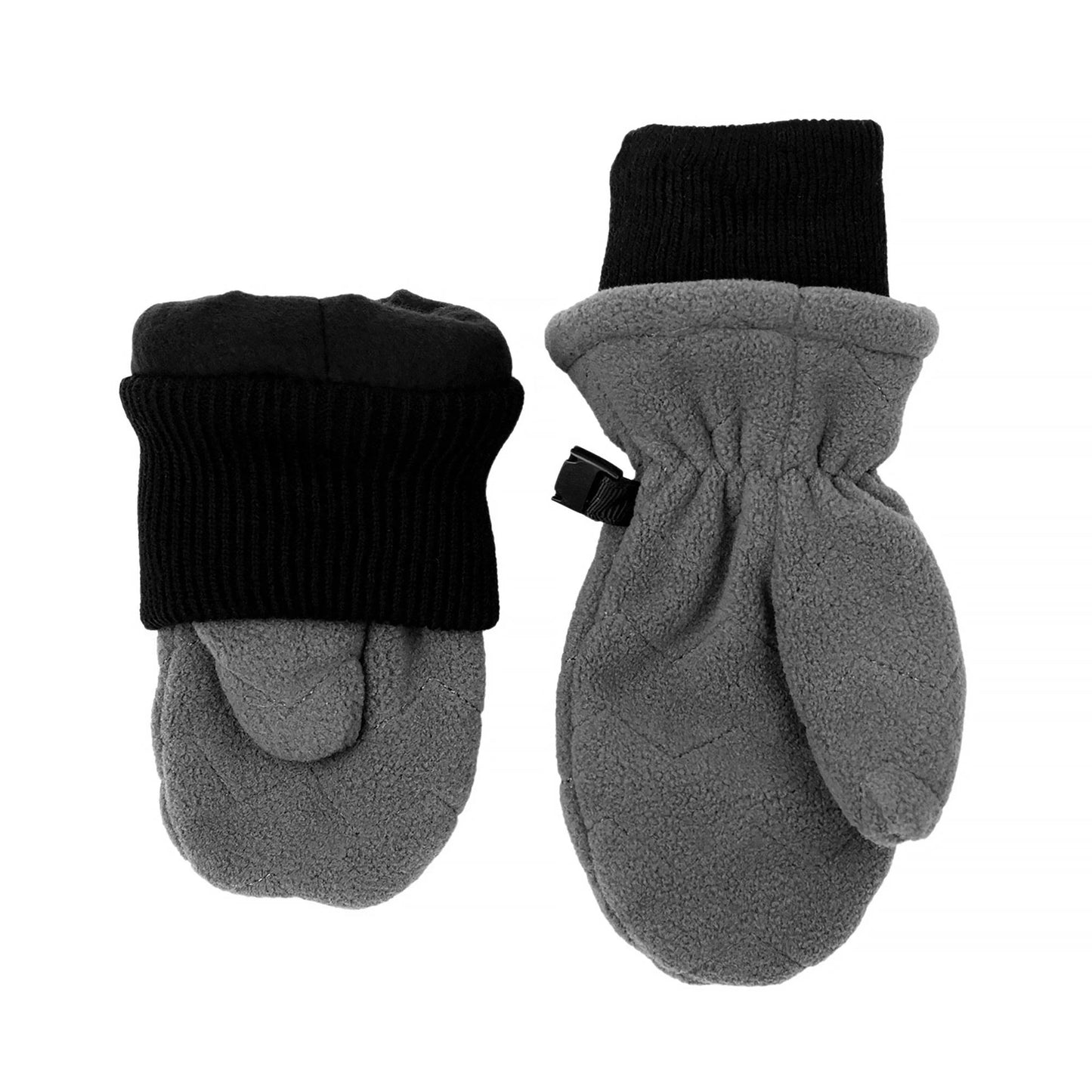 Kids Fleece Mittens | Dark Grey