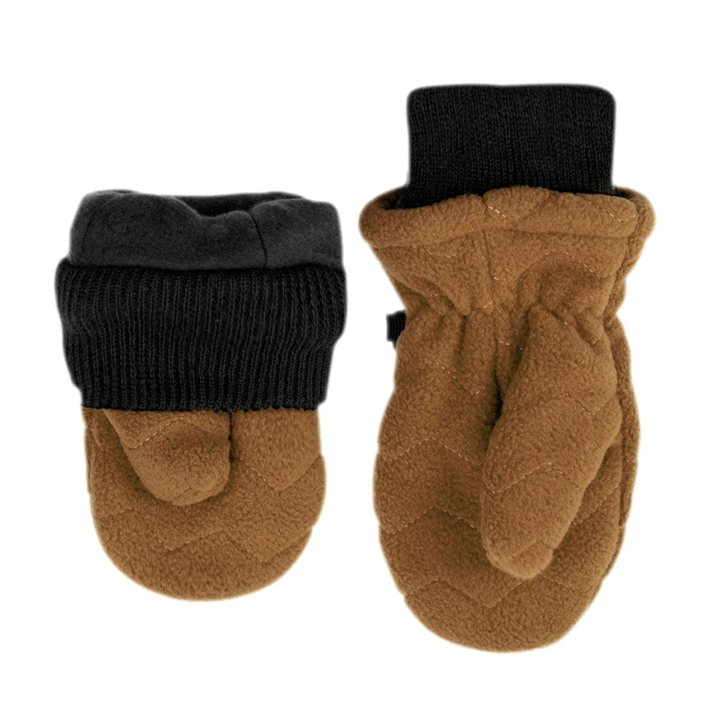 Kids Fleece Mittens | Brown Bear