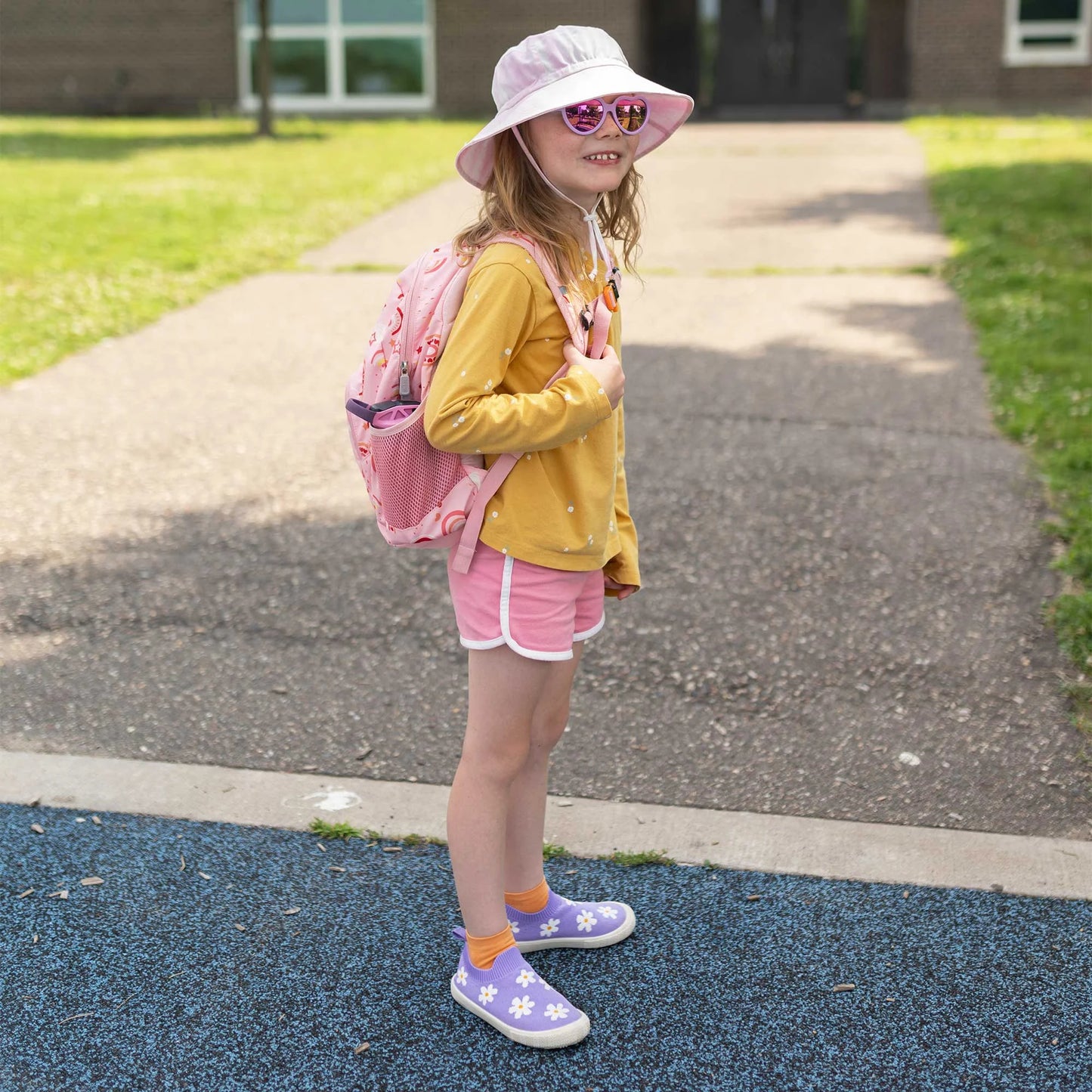 Kids Graphic Slip On Shoes | Purple Daisy
