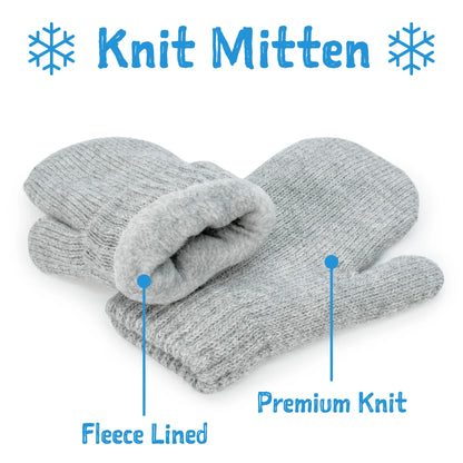 Cozy Knit Mittens | Wheat Feild