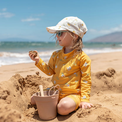 Yellow Flower - Kids Lite Baseball Caps