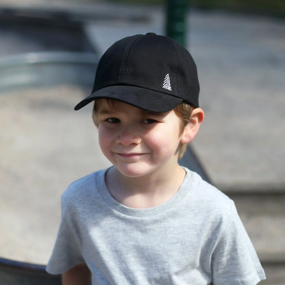 Black - Kids Lite Baseball Caps