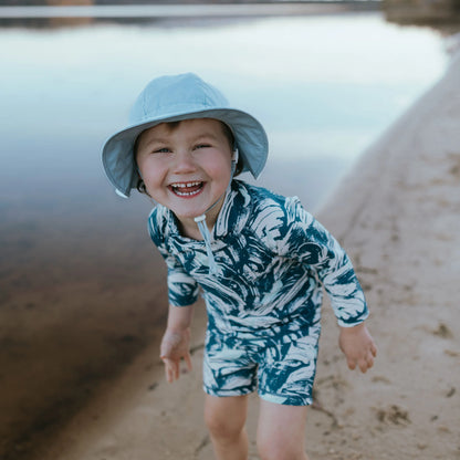 Cotton Floppy Hat- Light Blue